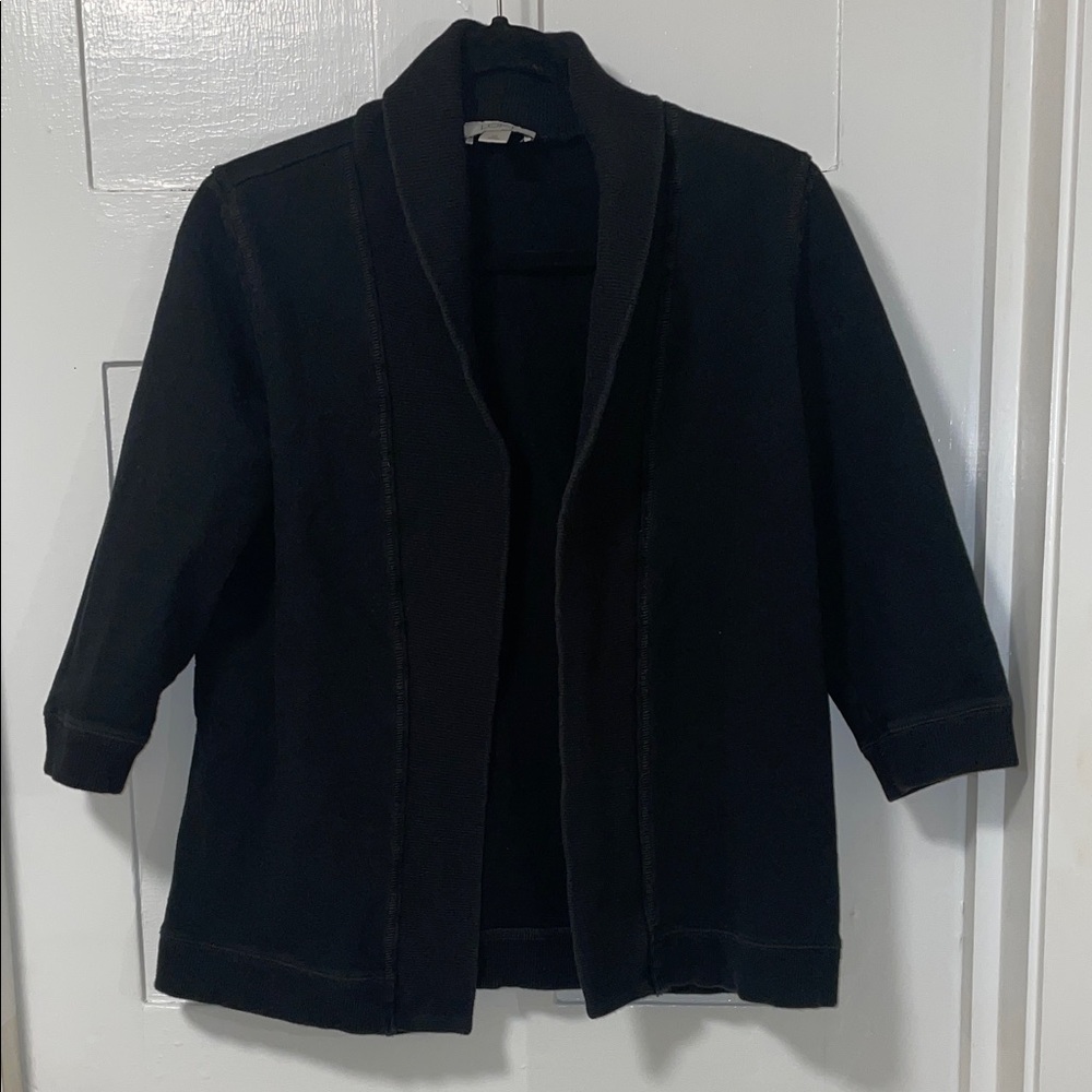 LOFT black Open Front Cardigan